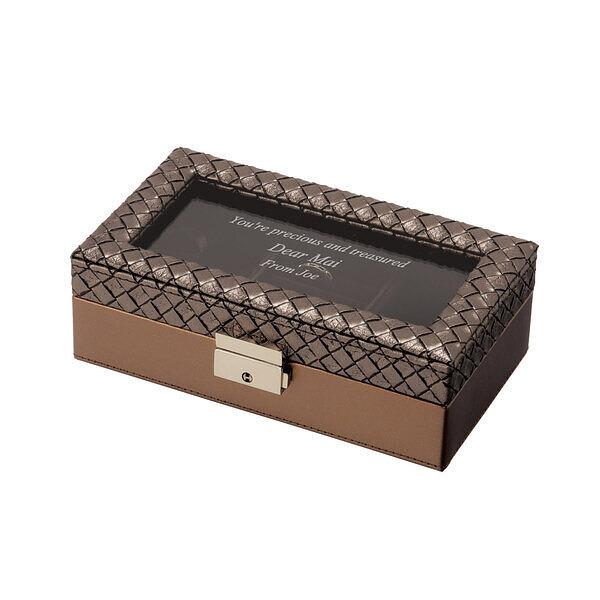 名入れ 彼女や娘の二十歳の誕生日プレゼントにメッセージを入れたジュエルケース ブラウンで一生の宝箱に Abb Jcc763 スマートギフト Yahoo 店 通販 Yahoo ショッピング