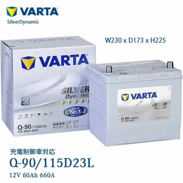 VARTA シルバー ダイナミック 国産車用 カーバッテリー 新品 Q-90
