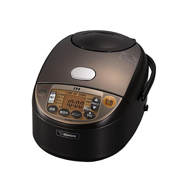 象印 炊飯器 IH式 極め炊き 5.5合 ブラウン NPVQ10TA