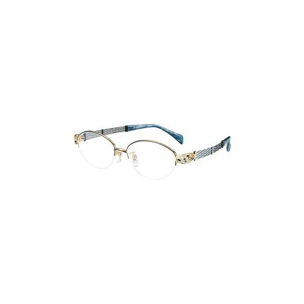 メガネ 眼鏡 めがねフレーム Line Art ラインアート シャルマンレディースメガネフレーム オペラスワロスキーコレクション XL1653-BK