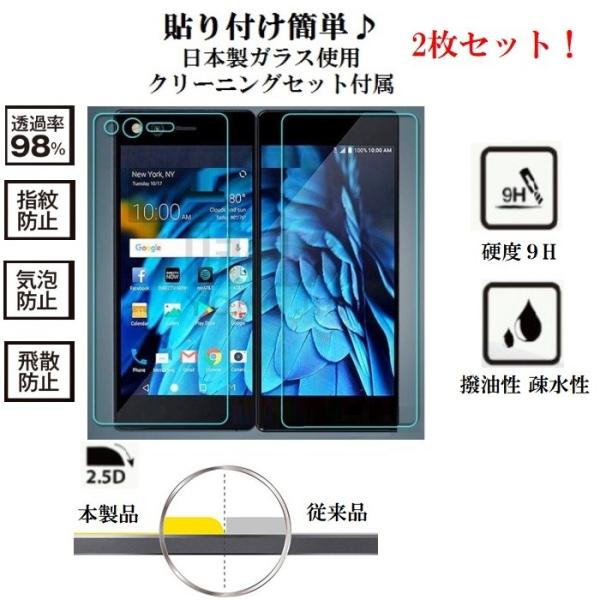 Docomo M Z-01K 2枚セット ガラスフィルム Z01K 保護フィルム ZTE Axon