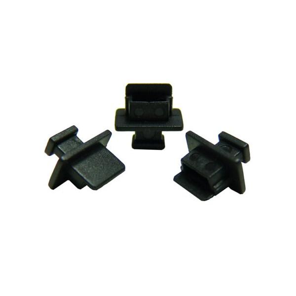 テクノベインズ USB Mini-Bタイプ用キャップ (黒) つまみあり 6個/パック USBMBCK-B1-6