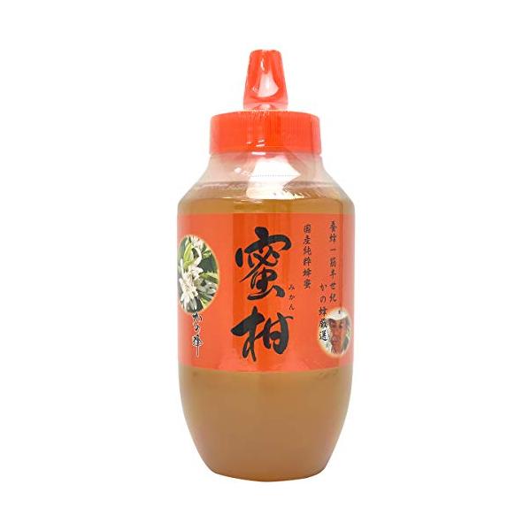 はちみつ 専門店【かの蜂】 国産 みかん 蜂蜜 1000g（1kg） 完熟 の 純粋 蜂蜜 （とんがり容器）
