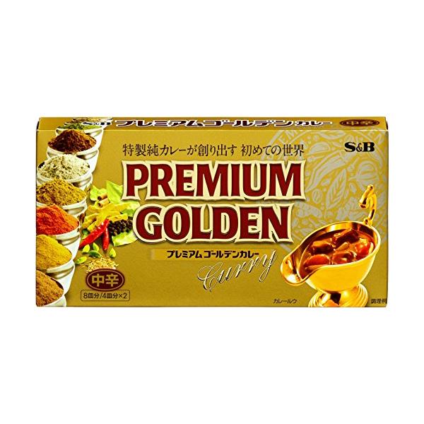 S&B プレミアムゴールデンカレー 中辛 160g×3個