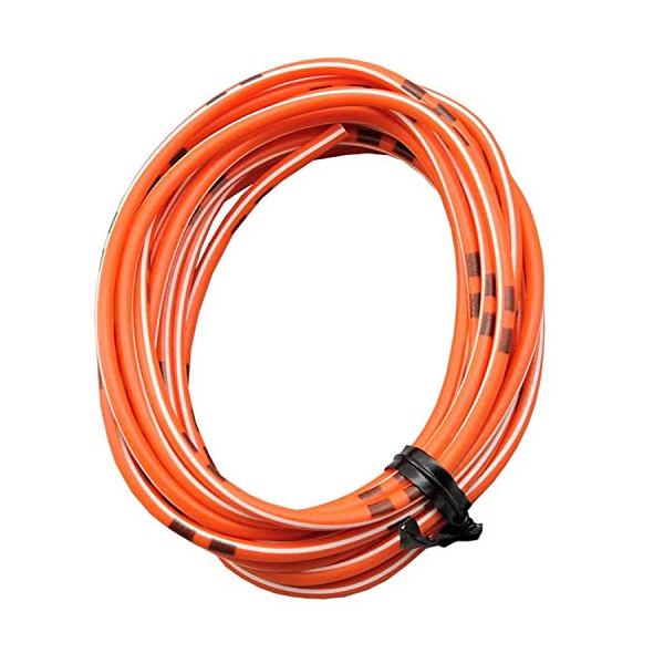 デイトナ(Daytona) 配線 コード AVS0.75(許容電力14A/12V) 純正色ハーネス 2m オレンジ/白 93199