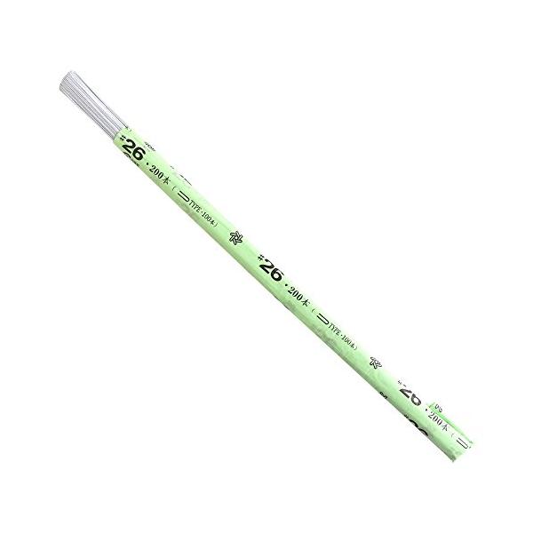 日本紐釦貿易(Nippon Chuko) 地巻ワイヤー #26 100本入り U字 全長72cm ホワイト MAF-JW26W クラフト フラワ