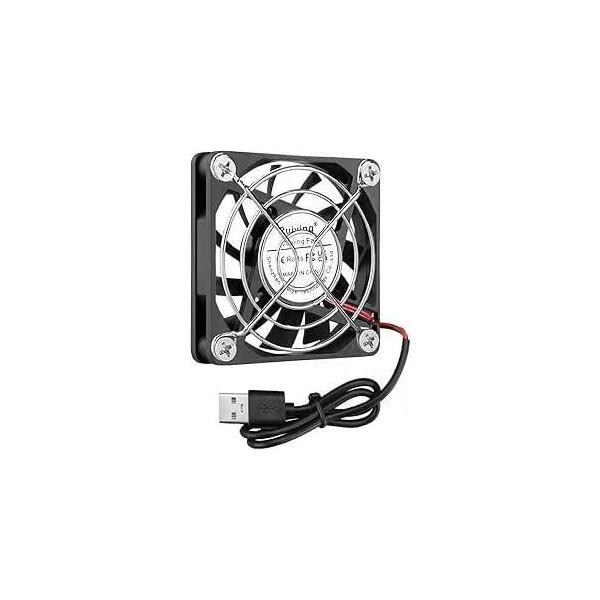 ファン 60mm 静音 USB 扇風機 小型 クーラー 冷却 6cm DC 5V 冷却ファン60mmx60mmx10mm