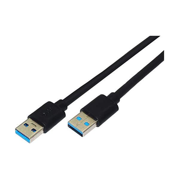 オーディオファン USBケーブル オスオス USB-A - USB-A 最大5Gbps USB3.0 60cm ブラック