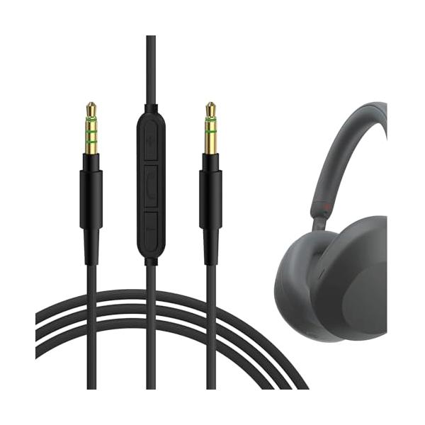 Geekria オーディオケーブル マイク付き ソニー Sony WH-1000XM6 WH-1000XM5 WH-1000XM4 ULT We