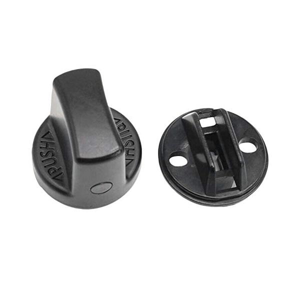 Yaoote イグニッションキーノブ プッシュターンスイッチ キーイグニッションノブセット キーレスエントリーマ d 6 7 9用 交換D461