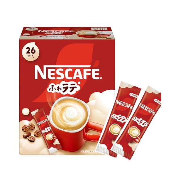 【 スティックコーヒー カフェラテ 】ネスカフェ ふわラテ 26本カフェオレインスタント個包装