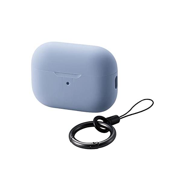 エレコム AirPods Pro 2 第2世代 2022年 用 ケース シリコン カラビナ付き コネクターキャップ一体型 magsafe充電 ワ