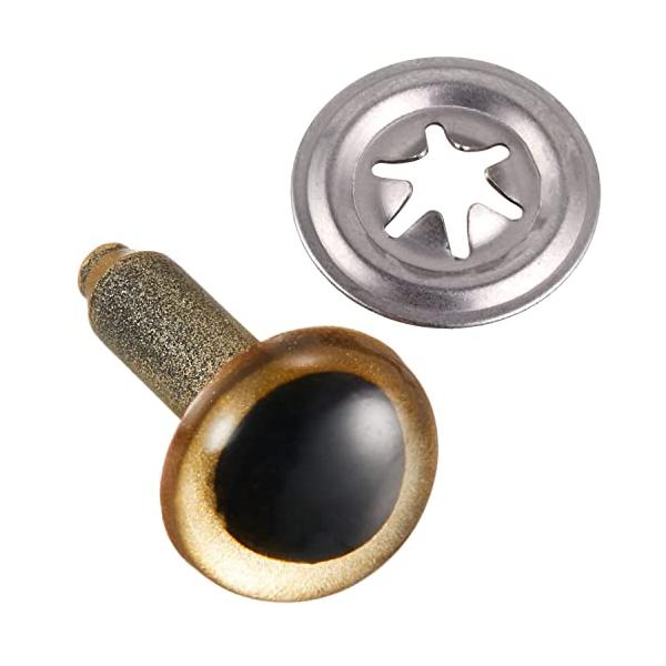 日本紐釦貿易(Nippon Chuko) クリスタルアイ 18mm 6個 ゴールド CE246 手芸用品 ボタン・フック 目玉ボタン