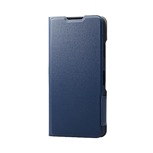 エレコム AQUOS wish3 (SH-53D) ケース 手帳型 薄型 軽量 UltraSlim [驚くほど薄くて軽い] ネイビー PM-S2