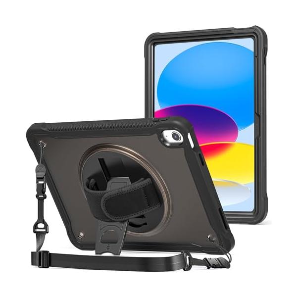 ProCase iPad カバー 11世代/10世代（A16）11インチ 2025/10.9インチ 2022 耐衝撃 半透明カバー ペン収納 3