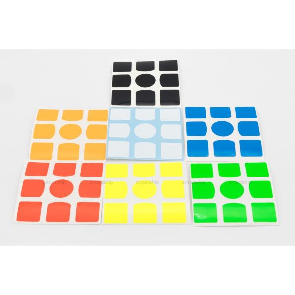 GAN356シリーズ用の貼り替えステッカー 白センターのZロゴが無い特注品ドイツORAFOL社のORACALステッカーを使用サイズ及び色が適合：GAN356 Air (Pro / SM / UM / Ultimate / Master Ve...