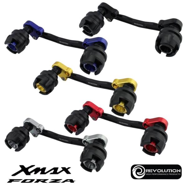 REVOLUTION  マフラースライダー ホンダ ADV160,PCX150,FORZA/ヤマハ X-MAX/Muffler Sliders For HONDA  MF17,KF54,KF47 SG70J