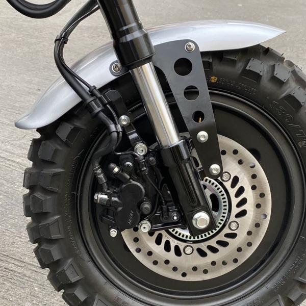�z���_ �_�b�N�XDAX125 �t�����g�t�F���_�[ DX019 Diablo custom works Silver Front Fender Kit for Honda DAX125 JB04 JB06 ���i�摜2