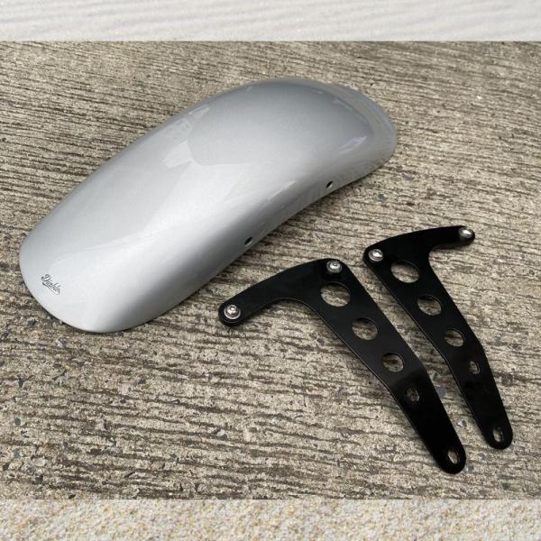 �z���_ �_�b�N�XDAX125 �t�����g�t�F���_�[ DX019 Diablo custom works Silver Front Fender Kit for Honda DAX125 JB04 JB06 ���i�摜4