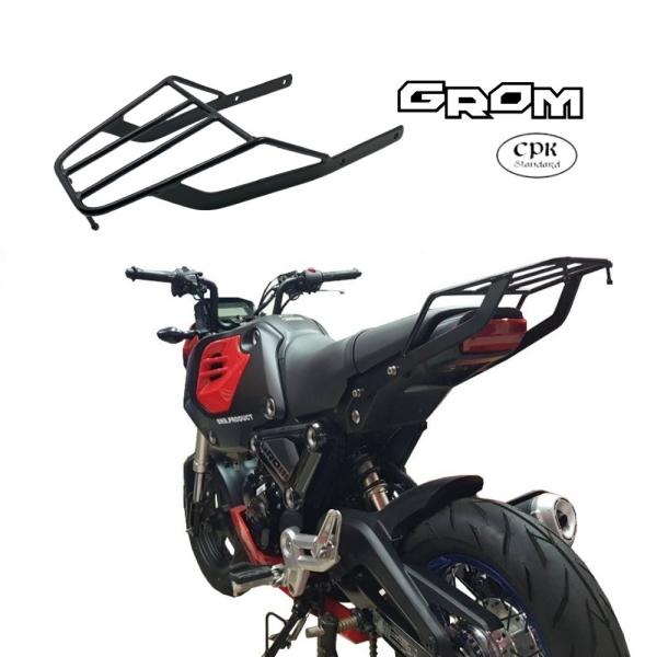 HONDA グロムJC61後期用リアキャリア ✨オールステンレス製 。 ホンダ純正 グロム（JC61-130〜）対応 リアキャリア GROM（グロム
