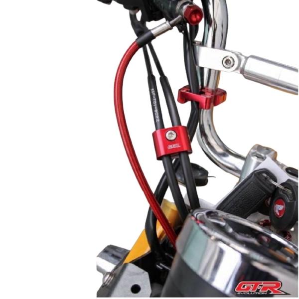 GTR ホンダCT125モンキー125GROM用スロットルケーブルホルダークランプ Honda Monkey125 Grom Throttle Cable Holder Clamp/アクセルワイヤークランプ JA55