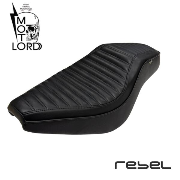 ホンダ レブル250/500交換用ダブルシート /モトロード(V4 ブラック
