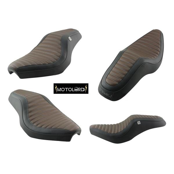 ホンダ レブル250/500交換用ダブルシート モトロード Honda Rebel CMX 300 500 Replacement Seat Double-V4 MotolordD Brown