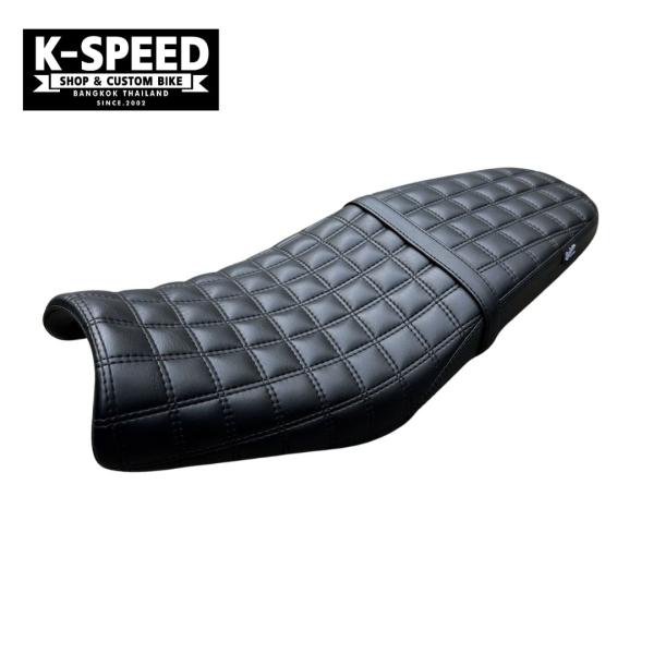 トライアンフ スピード400 交換用ロングシート SX16 / Seat (Square pattern) For Triumph Speed 400 Diabolus by K-SPEED （旧Diablo Custom Works）