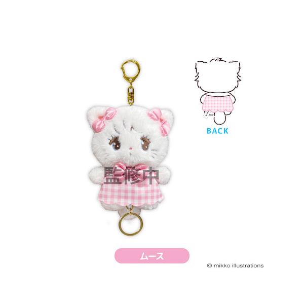 mikko illustrations リール付きマスコット ムース MK03-01