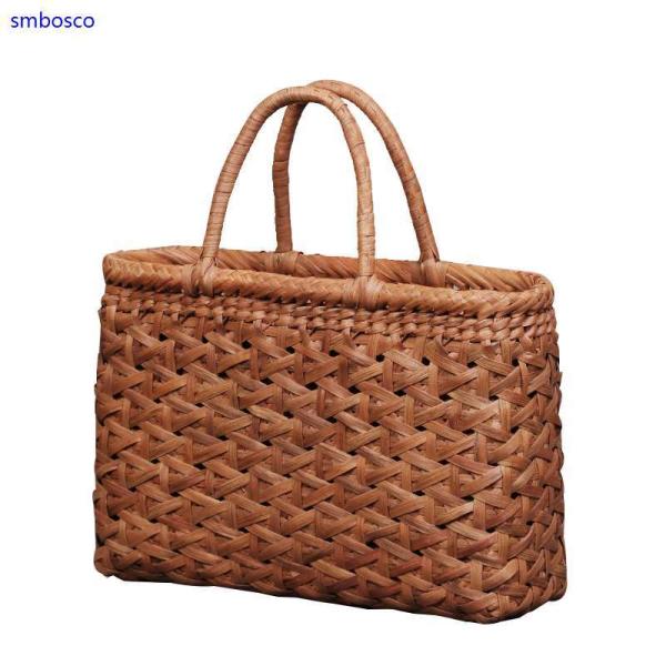山葡萄かごバッグ 手編み 網代編み やまぶどう籠 女性用 高級品