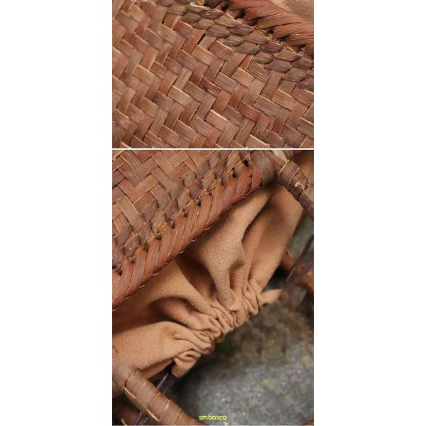 山葡萄 かごバッグ 巾着 網代編み 山ぶどう 職人手作り トートバッグ