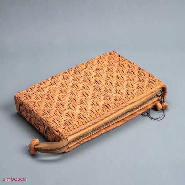 山葡萄　かご　クラッチバッグ　セカンドバッグ　小物バッグ　希少 高級品 山葡萄かごバッグ 網代編み ショルダーバッグ クラッチ
