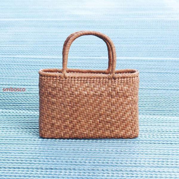 山葡萄 かごバッグ 内布付き 網代編み 山ぶどうトートバッグ 職人