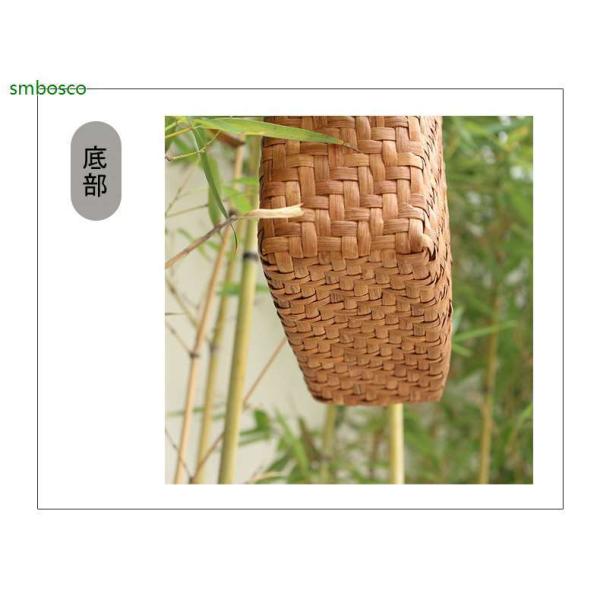 ⭐︎美品⭐︎山葡萄バッグ　かごバッグ　網代編み　巾着　未使用品 かごバッグ カゴバッグ 山葡萄バッグ 網代編み Lサイズ