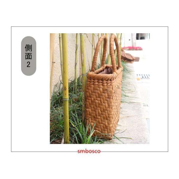 山葡萄かごバッグ 山ぶどうバッグ 巾着 網代編み 職人手作り