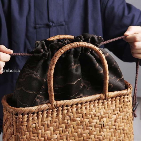 お洒落 山葡萄かごバッグ 手編み 網代編み やまぶどう籠 女性用 高級品