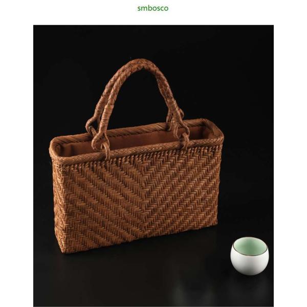 山葡萄かごバッグ 山ぶどうバッグ 網代編み 職人手作り レディース