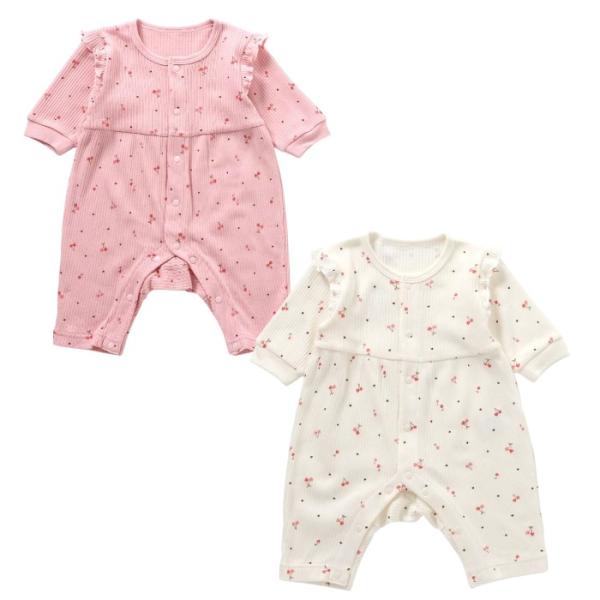 familiar チェリー柄ロンパース 70cm familiar チェリー刺繍ロンパース 70 - メルカリ