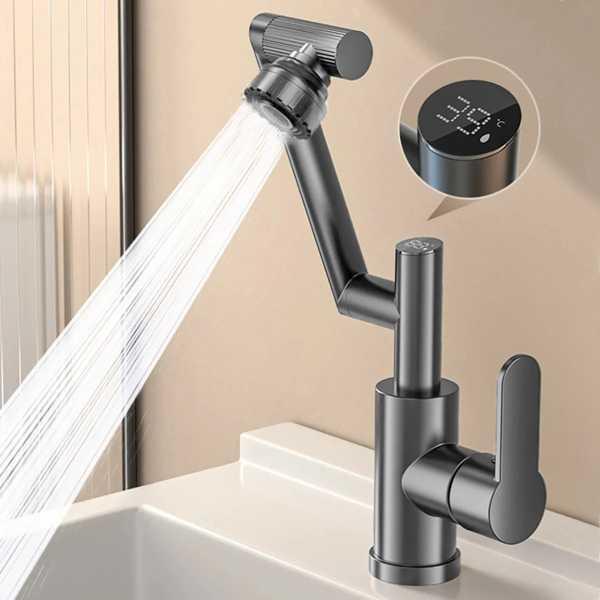 デジタルディスプレイ付きLED洗面器の蛇口 温水および冷水タップ