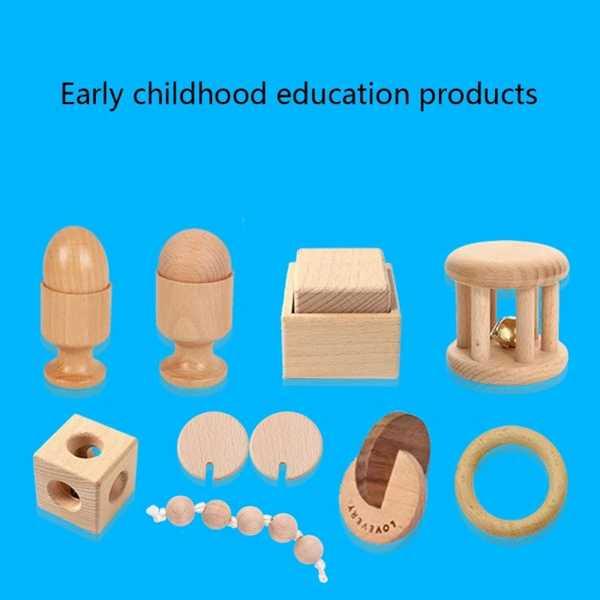 子供のための木製の木のおもちゃの部品 手作りの練習ツール 関節式の 