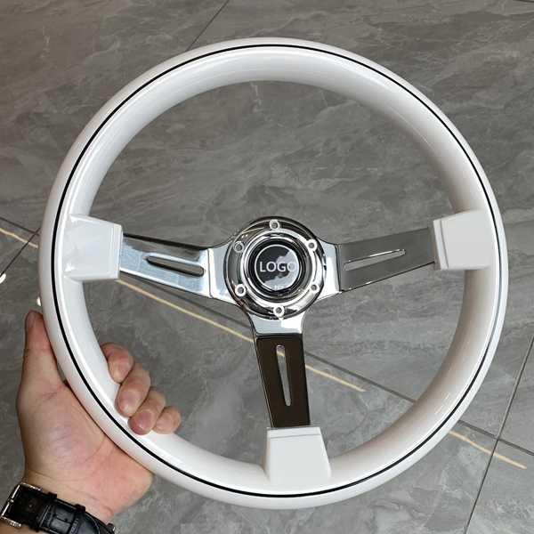 Tiypeor 350mm ユニバーサルウッドスタイル ABS ホワイト