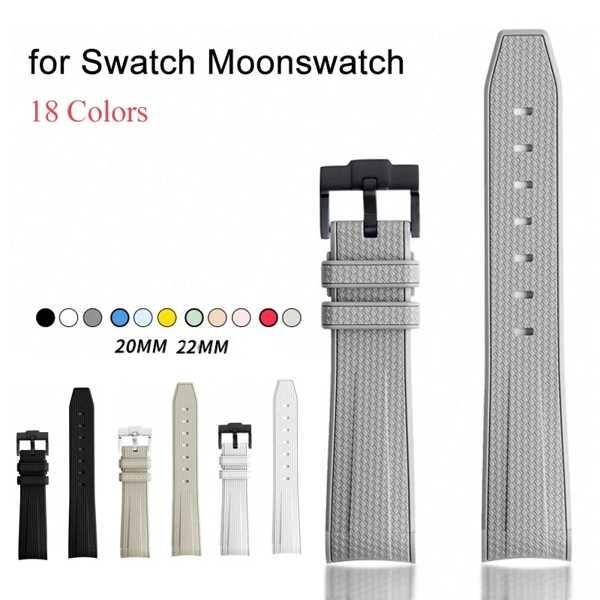 Omega x しょっぱ swatch用バンド 20mm湾曲した端 男性と女性用 Omega x しょっぱ swatch用バンド 20mm湾曲した端 男性と女性用