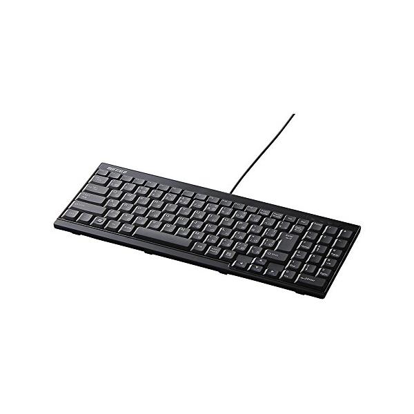 バッファロー BUFFALO USB接続 有線スリムキーボード ブラック BSKBU14BK