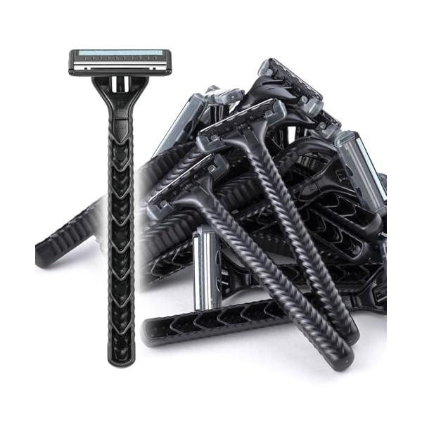 グリップ力が特徴の「leaf」シリーズ葉っぱの表面に見立てた波模様により、グリップ力を高める特徴となっております。首振り式2枚刃で肌にフィット2枚刃ならではのさっぱりとした仕上がりを楽しめます。また、本体のヘッドは首振り式なので、肌面の凹凸...