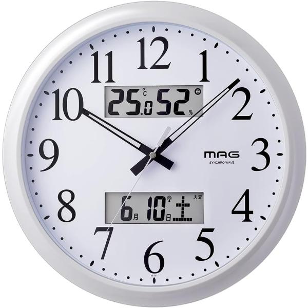 ノア精密 掛け時計 電波時計 アナログ ダブルリンク 環境目安