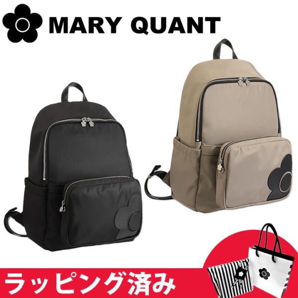 【美品】 マリークワント リュック レザー デイジー 金 黒 お洒落 可愛い MARY QUANT（マリークヮント） マリークワント マリクワ リュック