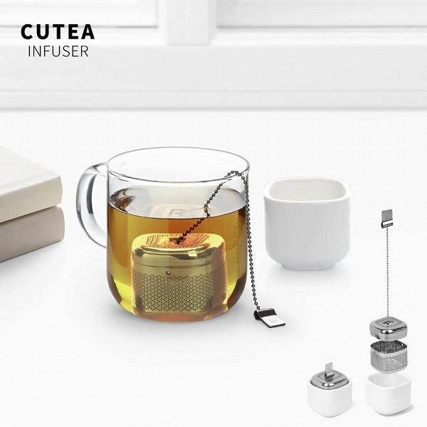 茶こし セット キューティーティー インフューザー ホワイト ニッケル 住マイル 通販 Yahoo ショッピング