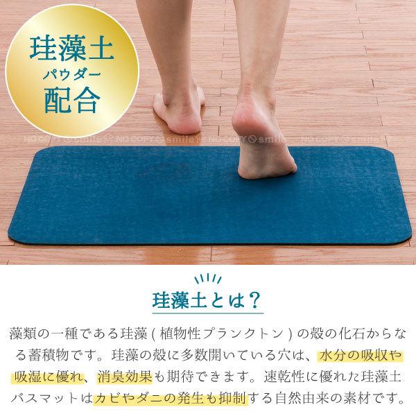 珪藻土配合 柔らかバスマット 30×40 / 珪藻土パウダー 珪藻土 珪藻土配合 柔らかバスマット 30×40 / 珪藻土パウダー 珪藻土