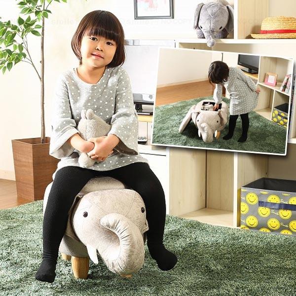 不二貿易（Fuji Boeki） アニマルスツール収納付き 「送料無料