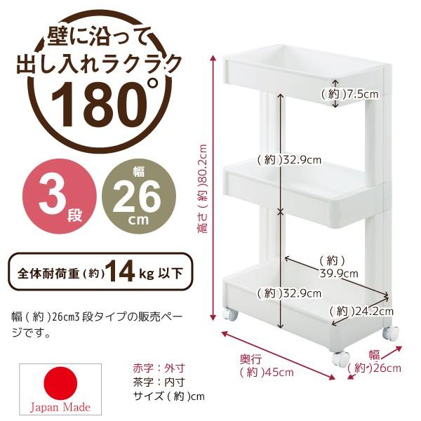 スマートワゴンFit W250-3段 / F2593 : 住マイル - 通販 - Yahoo